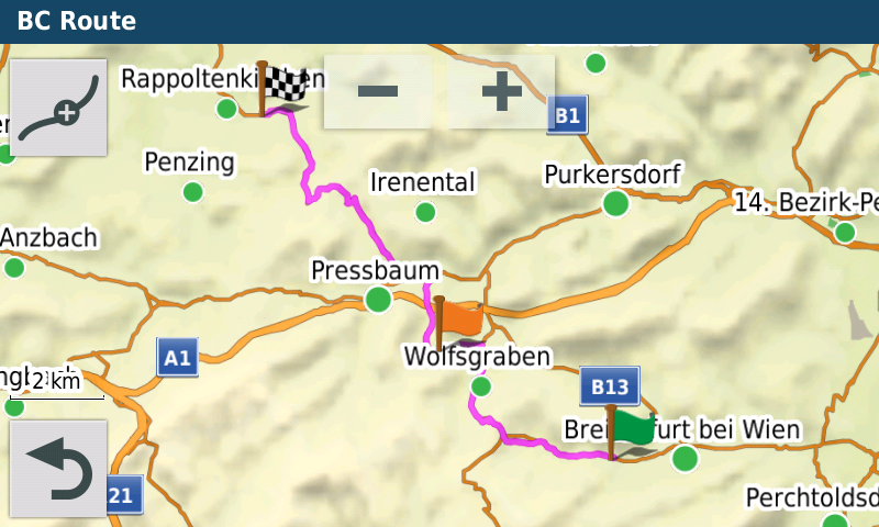 BC Route overview